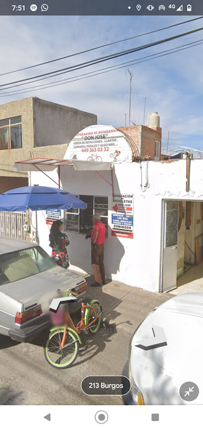 Dirección, horario, teléfono y opiniones de Reparación de Bicicletas Don José en Aguascalientes