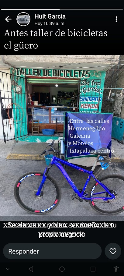 Dirección, horario, teléfono y opiniones de Taller de Bicicletas Los 3 García Atención Personal en Ixtapaluca